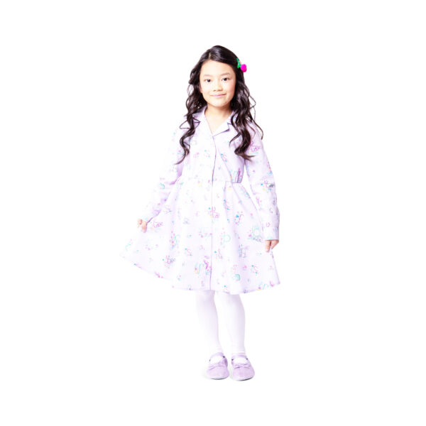 Burda Kids Schnittmuster Nr. 9206 - durchgehend geknöpftes Kleid, Kind – Bild 2
