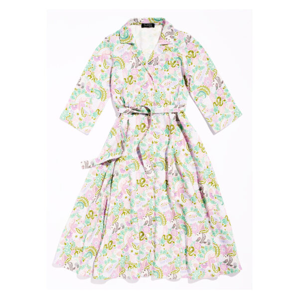 Burda Kids Schnittmuster Nr. 9206 - durchgehend geknöpftes Kleid, Kind – Bild 5