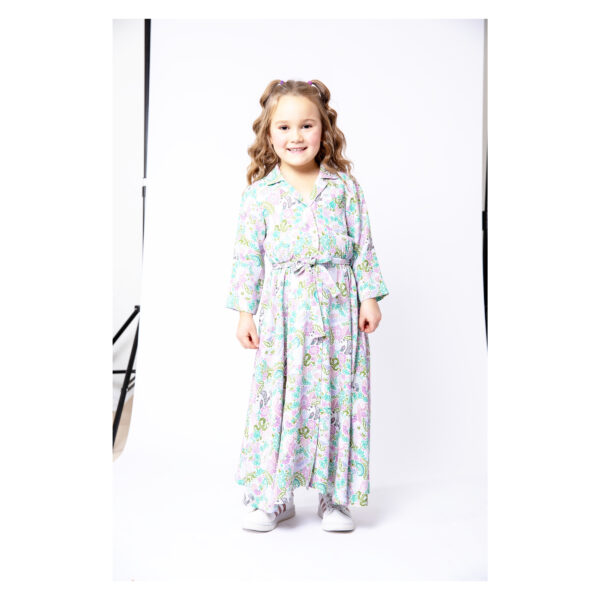 Burda Kids Schnittmuster Nr. 9206 - durchgehend geknöpftes Kleid, Kind – Bild 4