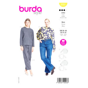 Burda Style Schnittmuster Nr. 5701 - Damenshirt - Bluse gerade, schlicht