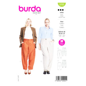 Burda Style Schnittmuster Nr. 5703 - Damenhose mit ausgestelltem Bein