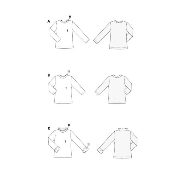 Burda Style Schnittmuster Nr. 5705 - schlichtes Basic-Shirt für Damen – Bild 7