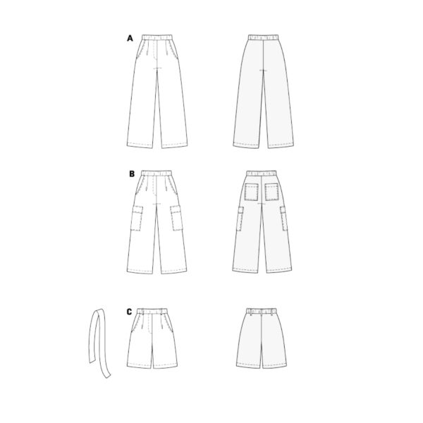 Burda Style Schnittmuster Nr. 5707 - lässig weite Damenhose mit Schlupfbund – Bild 11