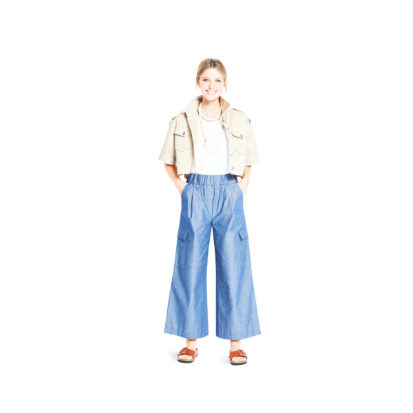 Burda Style Schnittmuster Nr. 5707 - lässig weite Damenhose mit Schlupfbund – Bild 5