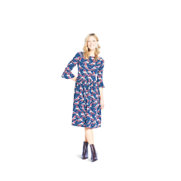 Burda Easy Schnittmuster Nr. 5708 - schlichtes Kleid mit 2 Rockvarianten – Bild 8