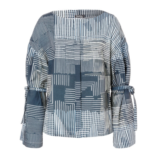 Burda Easy Schnittmuster Nr. 5709 - schlichtes Bluse mit voluminösem Ärmel – Bild 7