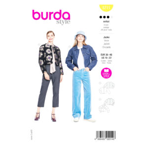 Burda Style Schnittmuster Nr. 5711 - kurze Damenjacke - Jeansjacke