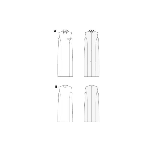 Burda Easy Schnittmuster Nr. 5713 - schlichtes ärmelloses Kleid – Bild 8