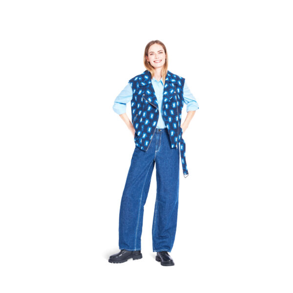Burda Style Schnittmuster Nr. 5714 - Damenweste mit Reverskragen und diagonalem Verschluss – Bild 2