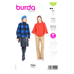 Burda Style Schnittmuster Nr. 5716 - schlichter Damenpullover