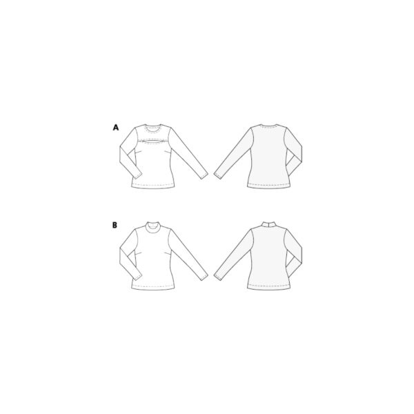Burda Easy Schnittmuster Nr. 5717 - leichtes Damenshirt - Basic – Bild 8