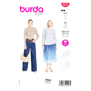 Burda Easy Schnittmuster Nr. 5717 - leichtes Damenshirt - Basic