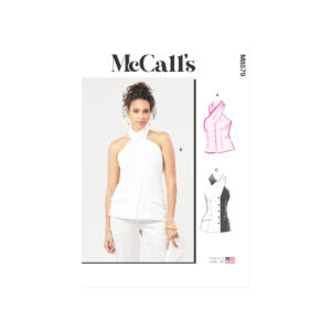 McCall’s Schnittmuster M8579 – schulterfreie Bluse mit Nackenverschluss