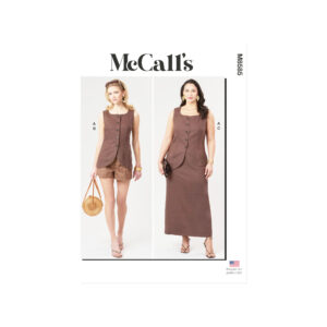 McCalls Schnittmuster M8585 - Rock - Weste - Shorts Kombination