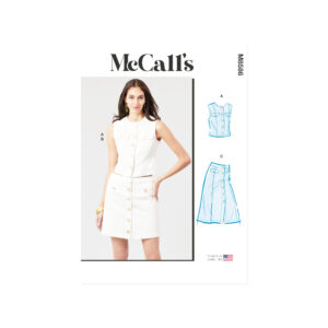 McCall’s Schnittmuster M8586 – Damen Kombination in Jeans - Weste und Rock