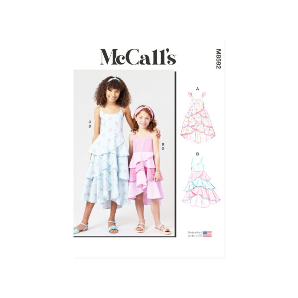 McCalls Schnittmuster M8592 - Sommerkleid für Mädchen