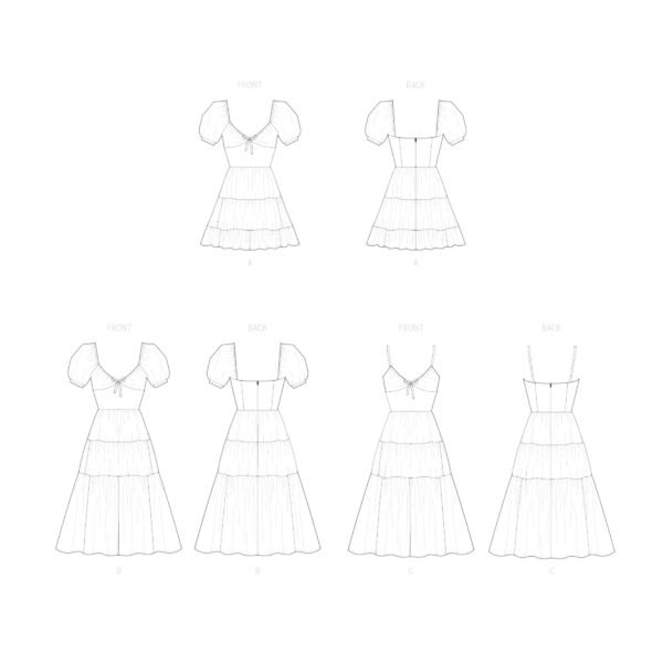 McCall’s Schnittmuster M8575 – Sommerkleid mit Stufenrock – Bild 7
