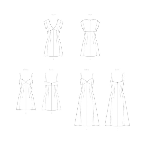 McCall’s Schnittmuster M8577 – schlichtes - tailliertes Sommerkleid – Bild 6
