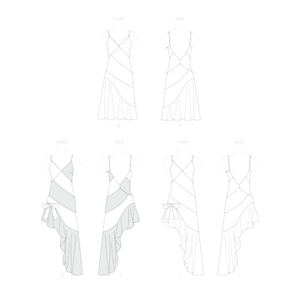 McCall’s Schnittmuster M8582 – Sommerkleid mit Volant am Saum – Bild 6