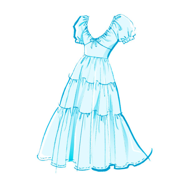 McCall’s Schnittmuster M8575 – Sommerkleid mit Stufenrock – Bild 3