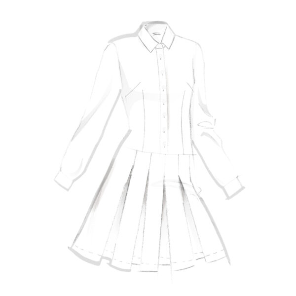 McCalls Schnittmuster M8576 - geknöpftes Kleid mit Faltenrock – Bild 3