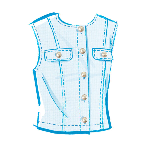 McCall’s Schnittmuster M8586 – Damen Kombination in Jeans - Weste und Rock – Bild 3