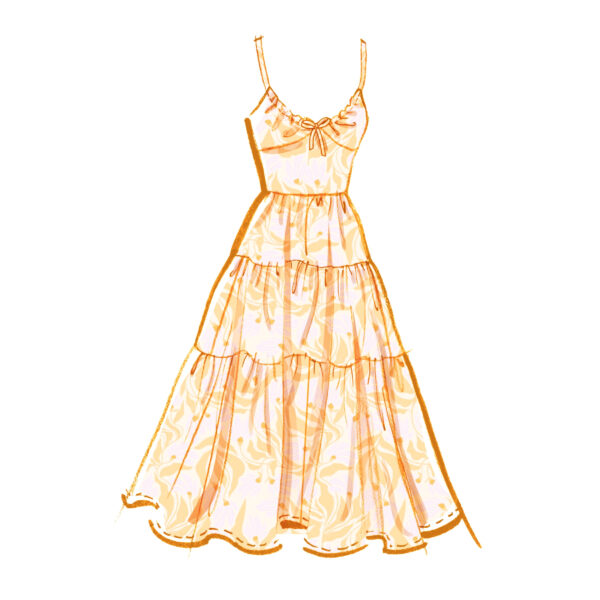 McCall’s Schnittmuster M8575 – Sommerkleid mit Stufenrock – Bild 4