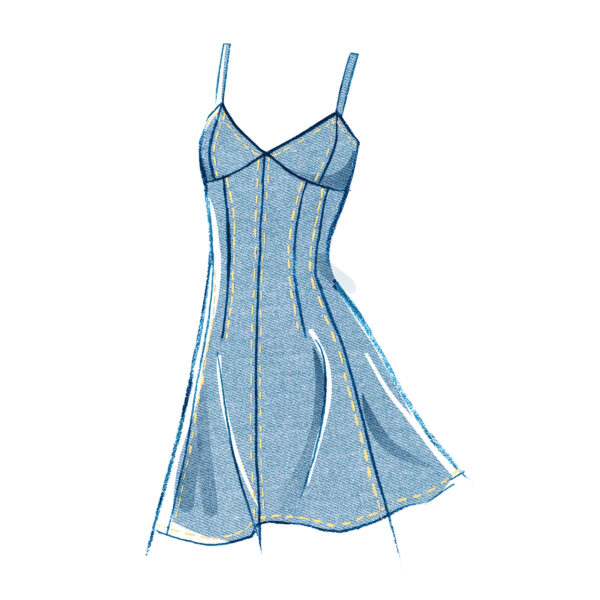 McCall’s Schnittmuster M8577 – schlichtes - tailliertes Sommerkleid – Bild 4