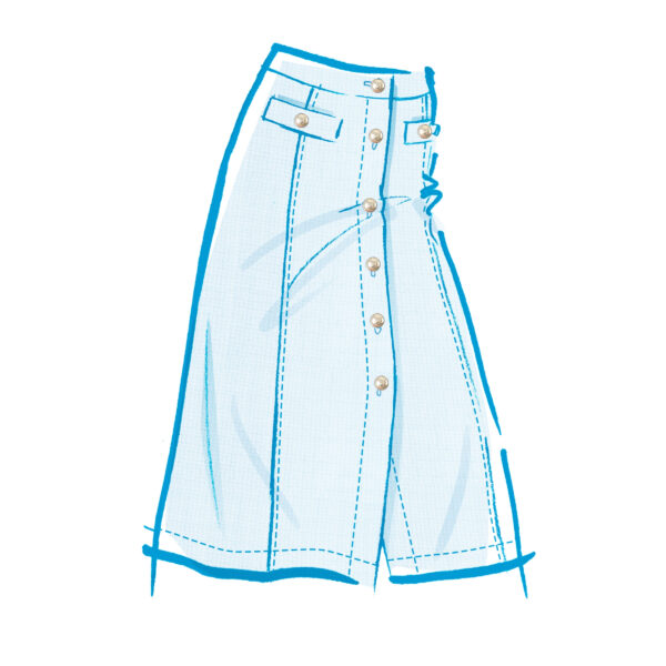 McCall’s Schnittmuster M8586 – Damen Kombination in Jeans - Weste und Rock – Bild 4