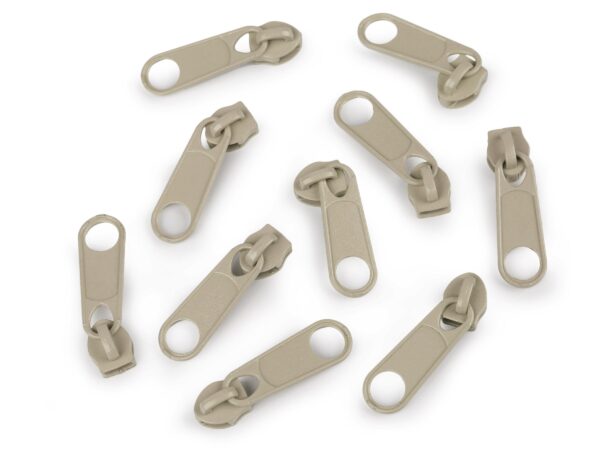 10 x Zipper - für Endlosreißverschluss - 5mm - verschiedenen Farben – Bild 13