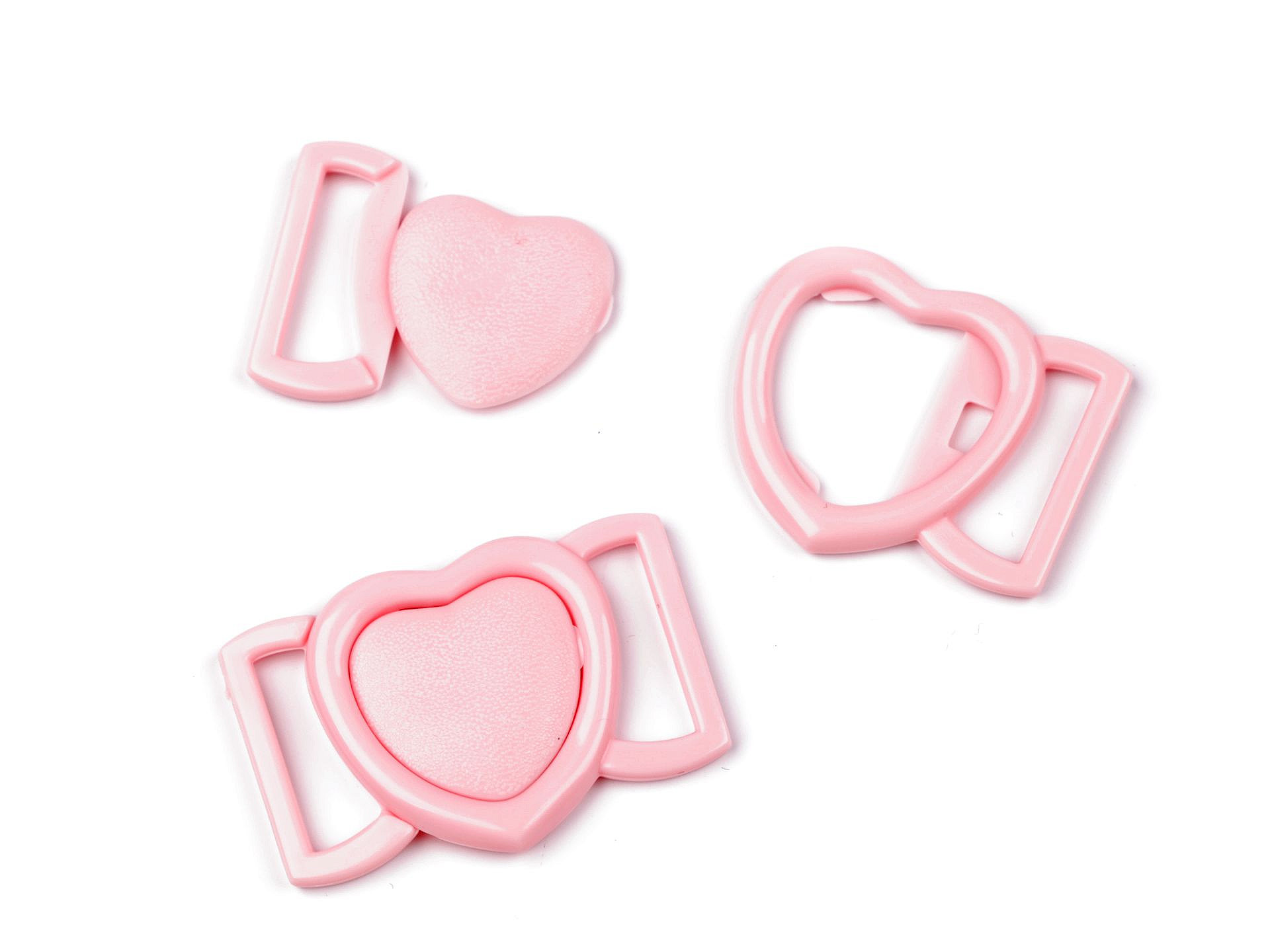 1.65 EUR/Stck.- 2 x Verschluss für Bikini - Herzform - Breite 20 mm - Kunststoff – Bild 5