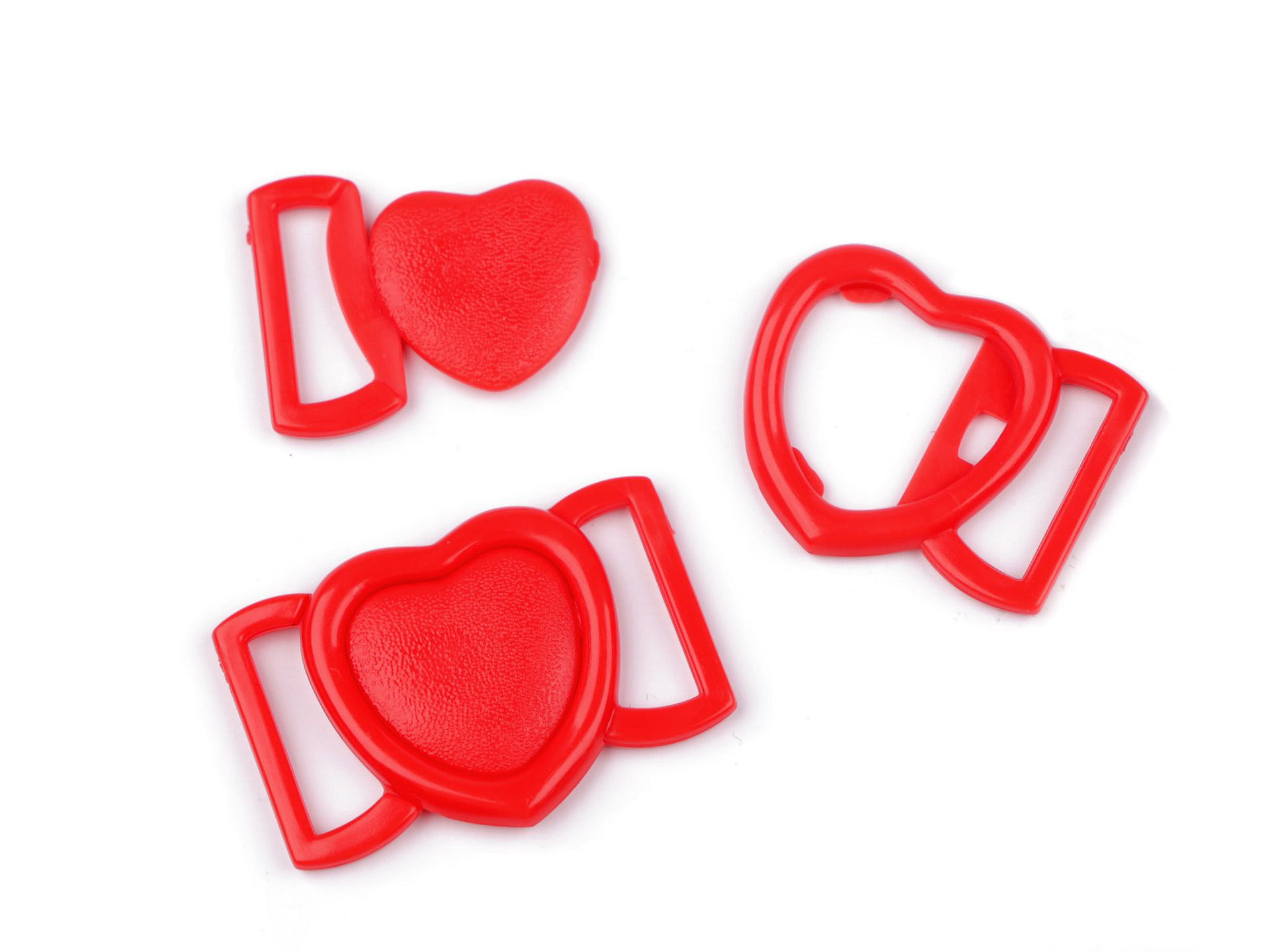 1.65 EUR/Stck.- 2 x Verschluss für Bikini - Herzform - Breite 20 mm - Kunststoff – Bild 6