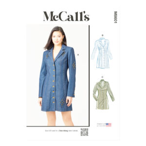 McCall’s Schnittmuster M8601 – Damenblazer und Damenkurzmantel, elegantes Jackenmodell