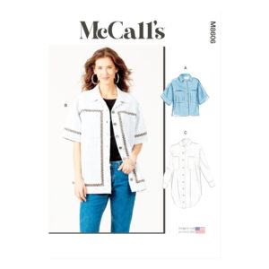 McCall’s Schnittmuster M8606 – lässige Damenbluse oder leichte Jacke, modernes Oberteil