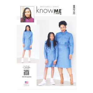 knowME Schnittmuster ME2133 – Partnerlook Kleid für Mutter & Tochter, modernes Design