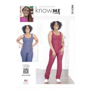 knowME Schnittmuster ME2135 – Damen-Sporttop und Leggings, sportliches Set