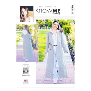 knowME Schnittmuster ME2139 – Damenmantel und Kapuzenweste, moderne Outdoormode