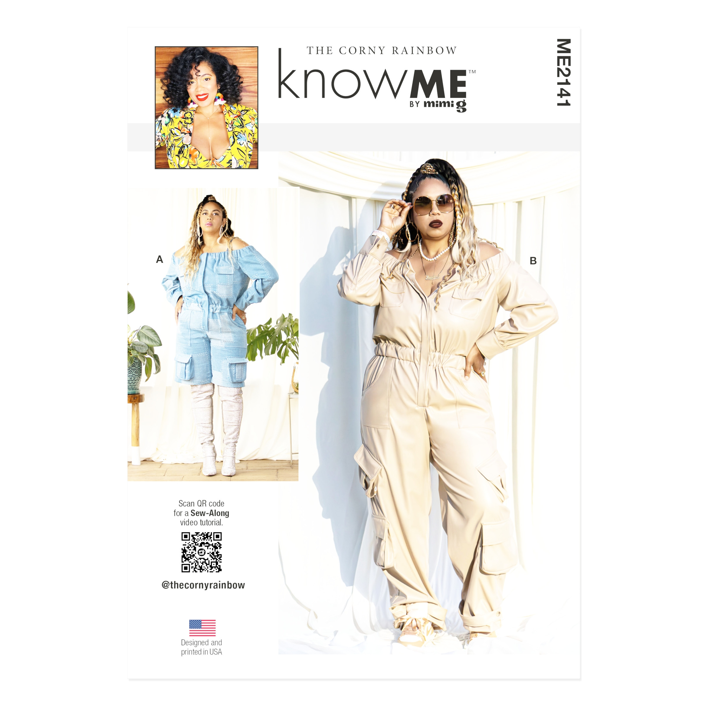 knowME Schnittmuster ME2142 – legere knowME Schnittmuster ME2141 – sportlich-eleganter Damenoverall, modernes Design
