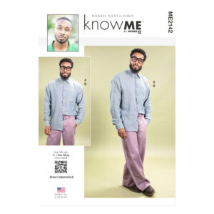 knowME Schnittmuster ME2142 – legere Herrenhose und Herrenhemd, modernes Herren-Outfit