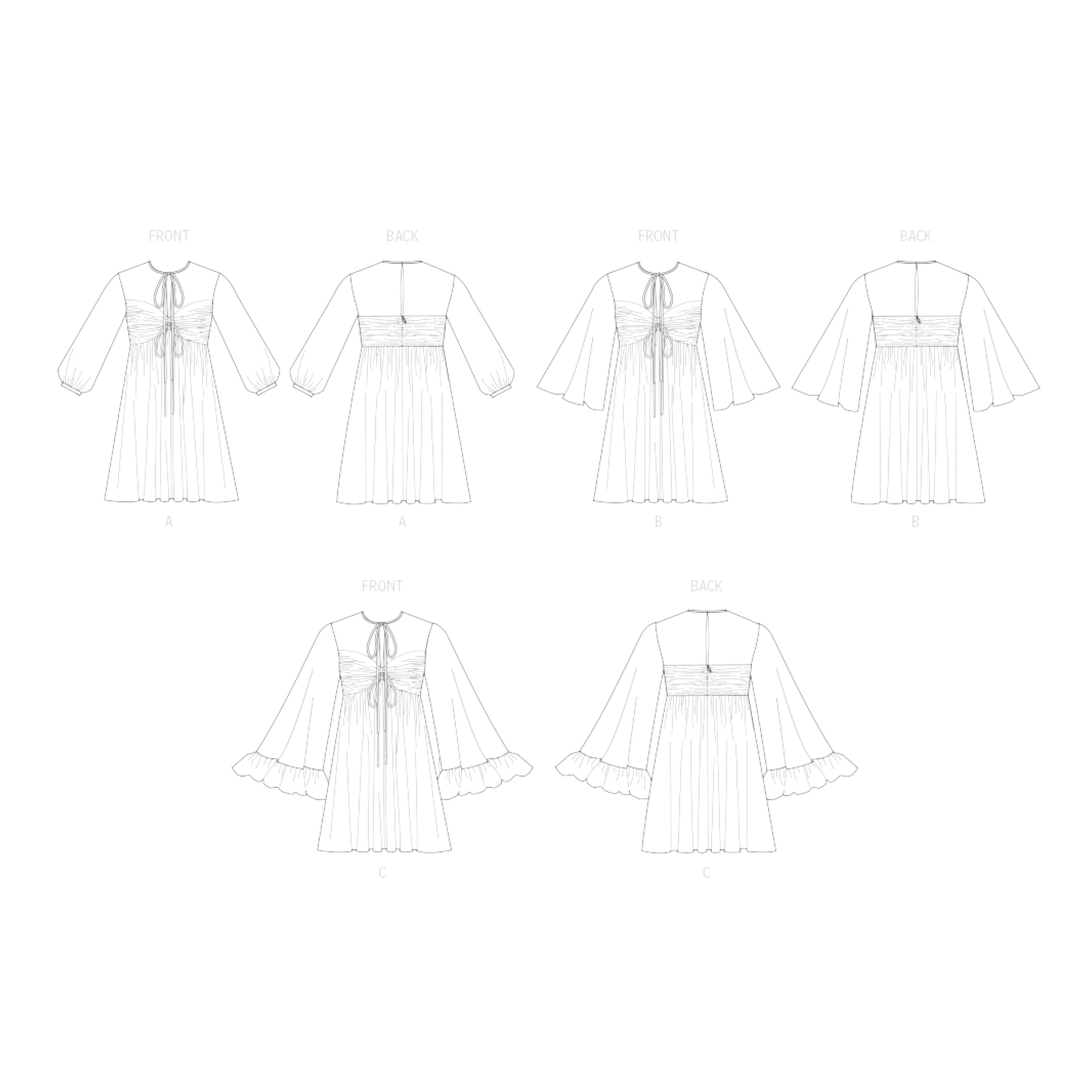 McCalls Schnittmuster M8602 - Babydoll - Nachtwäsche - Damen – Bild 7