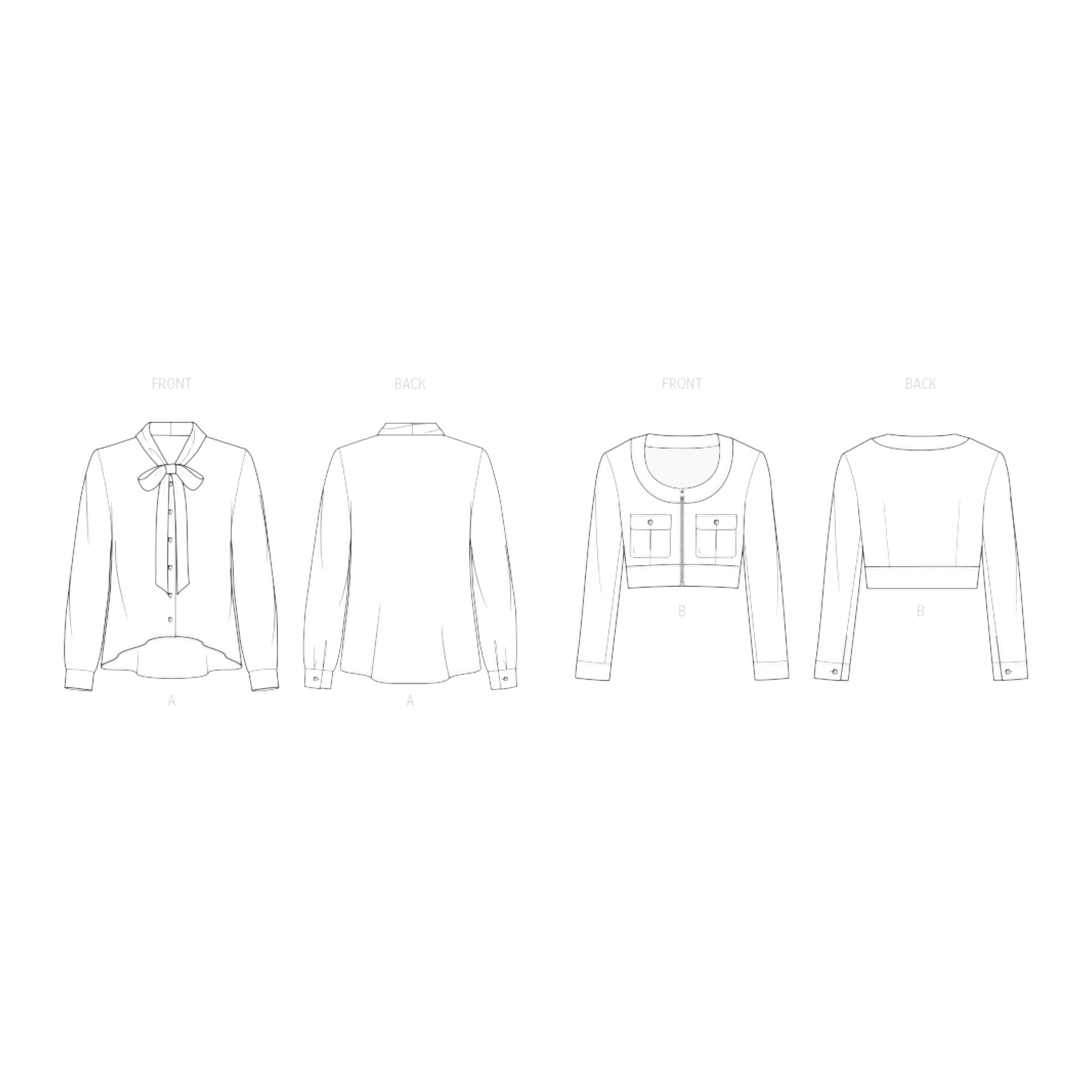 knowME Schnittmuster - ME2137 - Damenbluse und Kurzjacke – Bild 7