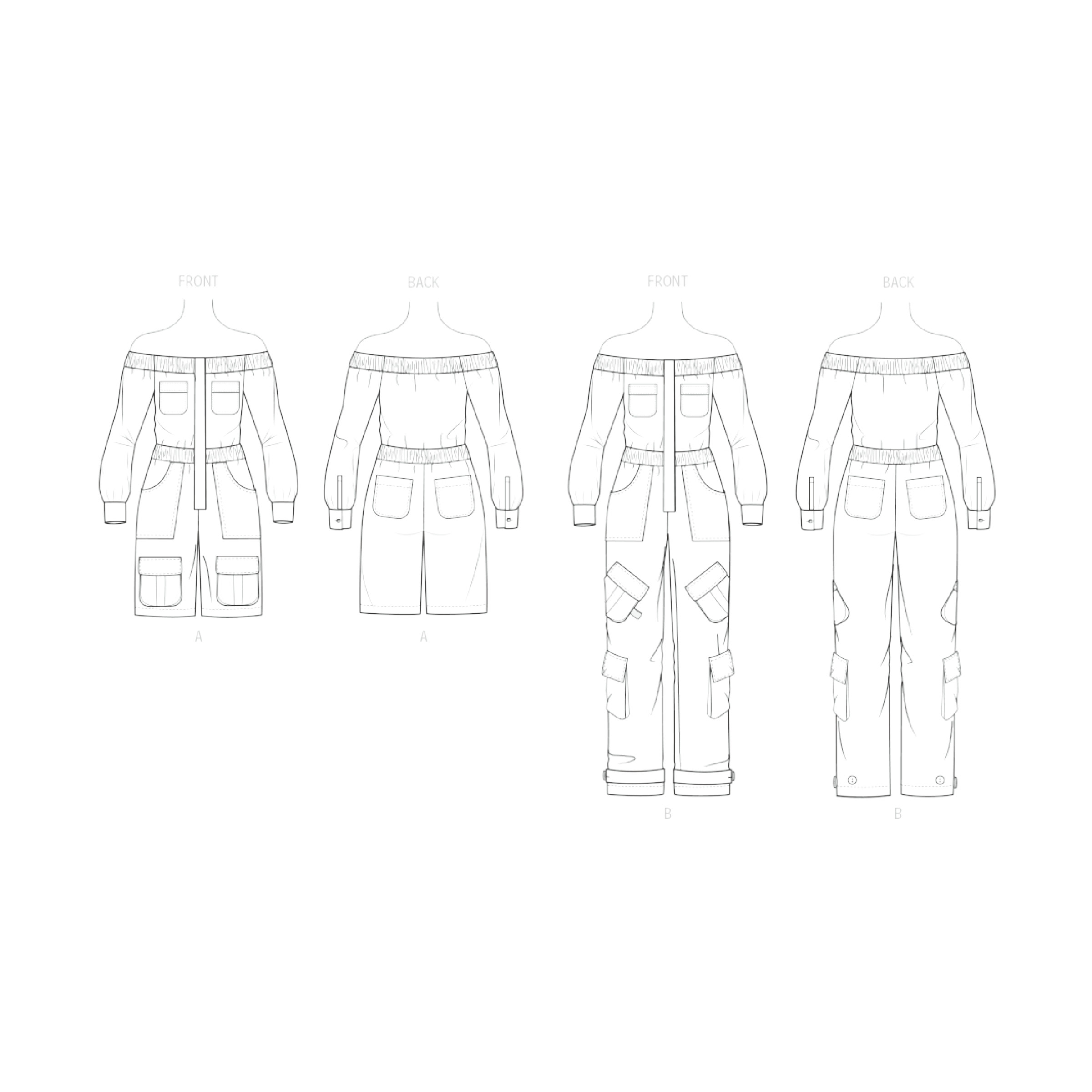 knowME Schnittmuster - ME2141 - Damenoverall - sportlich elegant – Bild 6