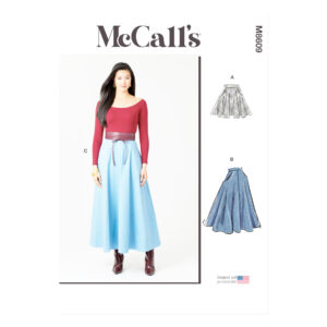 McCall’s Schnittmuster M8609 – weitschwingender Damenrock in A-Linie
