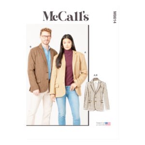 McCall’s Schnittmuster M8614 – Unisex-Blazer / Sakko mit Revers