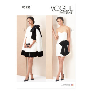 &bdquo;Vogue Schnittmuster V2133 f&uuml;r extravagante Damen-Abendkombination &ndash; exklusives High-Fashion-Design zum Selbern&auml;hen.&ldquo;