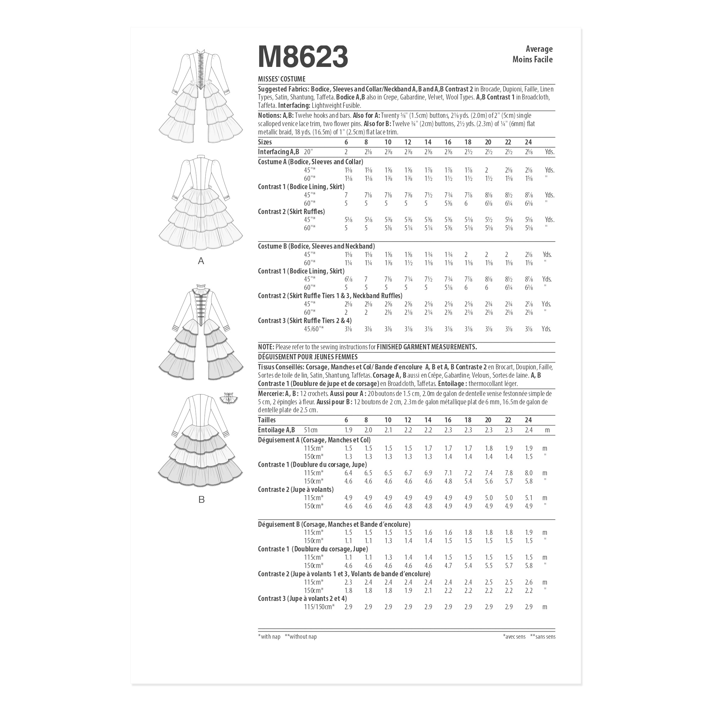 McCall’s Schnittmuster M8623 - Steampunk Kostüm - historisches Kostüm- Damen – Bild 8