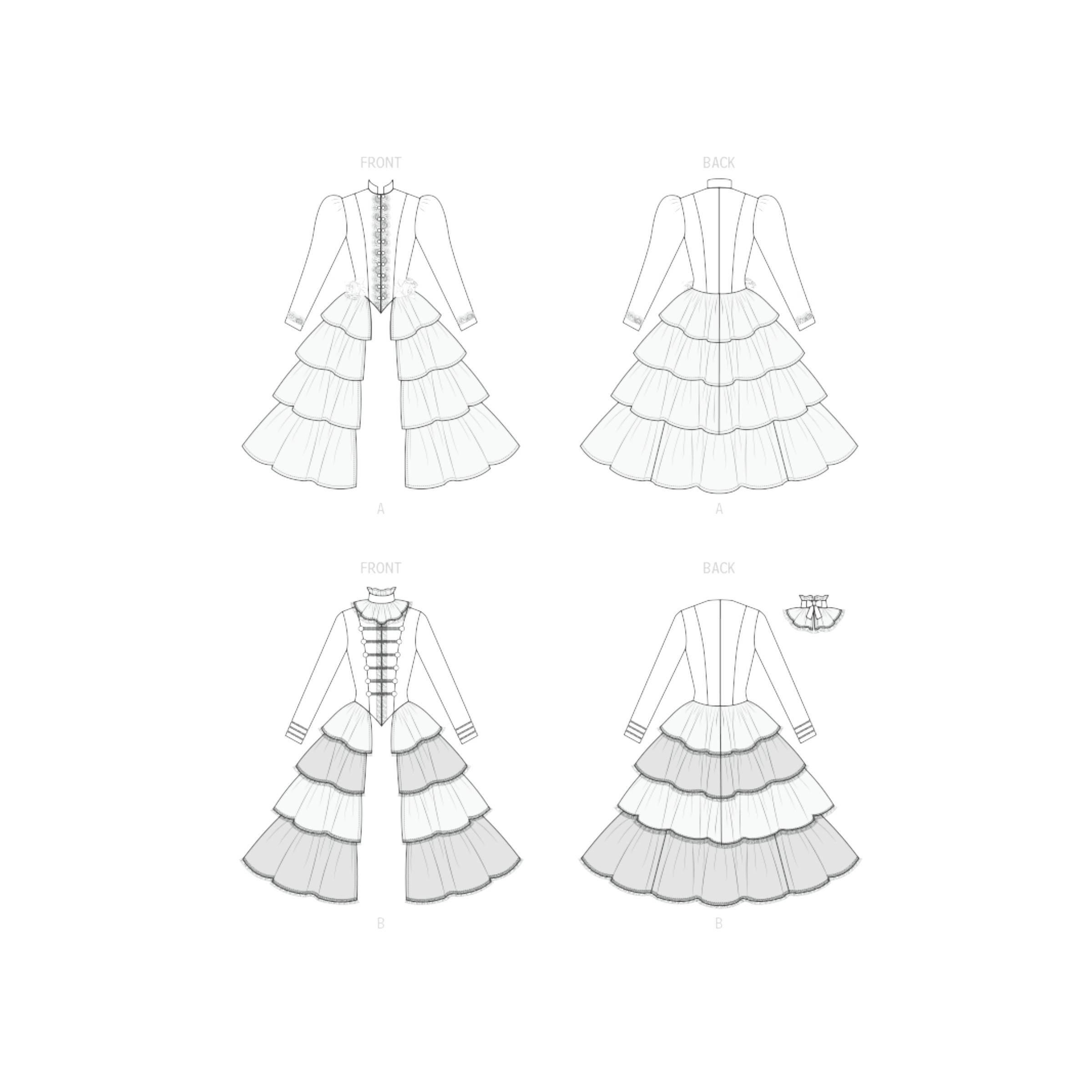 McCall’s Schnittmuster M8623 - Steampunk Kostüm - historisches Kostüm- Damen – Bild 7