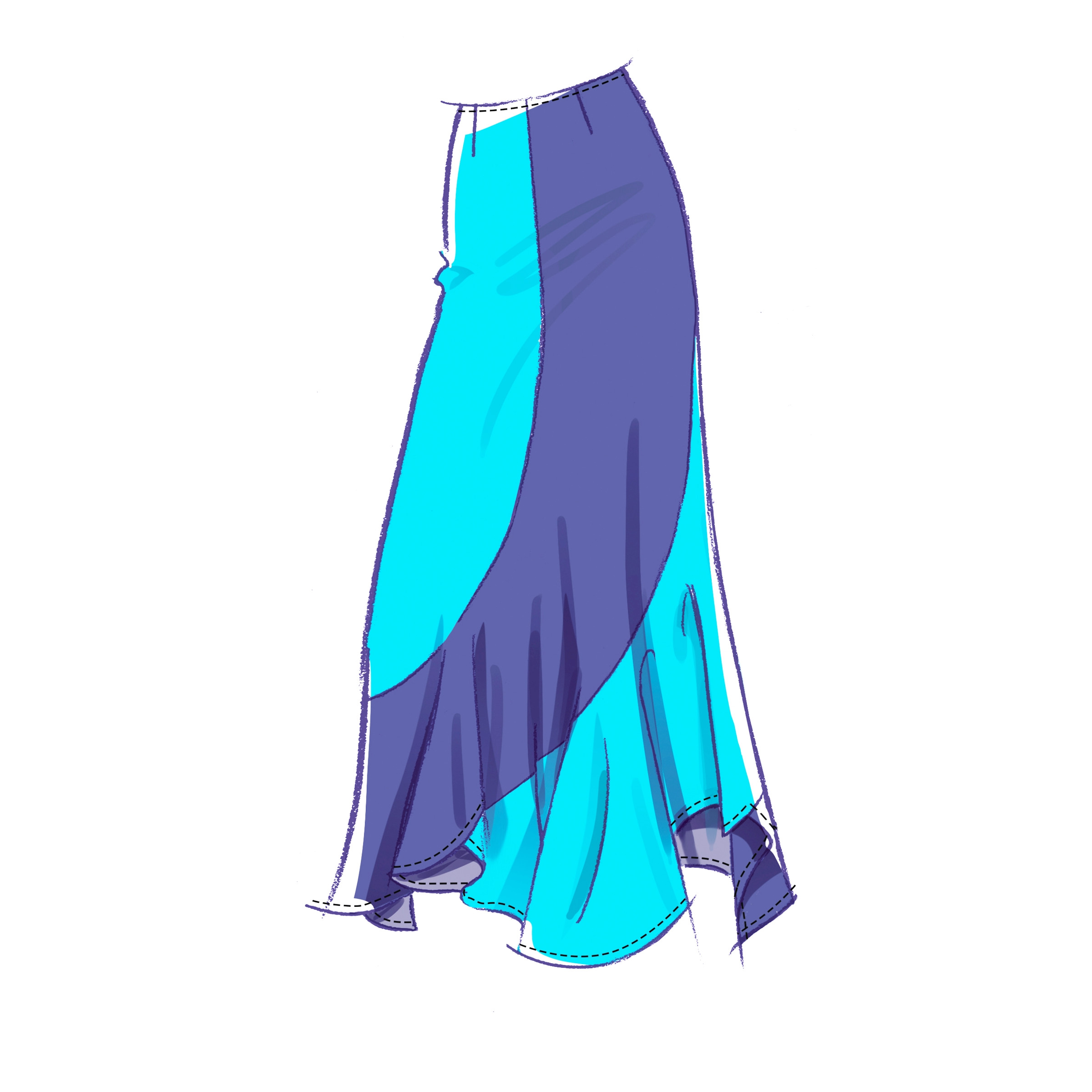 McCalls Schnittmuster M8608 - Rock mit Volanabschluss – Bild 3