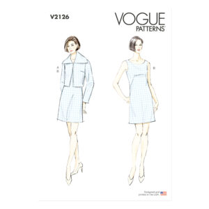 Vogue Schnittmuster V2126 für ein Etuikleid mit kurzer Jacke