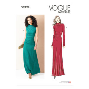 Vogue Schnittmuster V2128 für ein körperbetonendes Jerseykleid